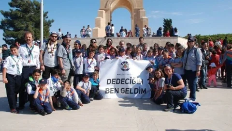 Alanya'dan İzciler Çanakkale'de Kamp Kurdu