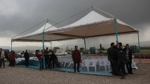 Erzurum'da Temel Atma Töreni