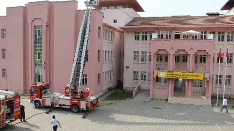 Samsun'da Okul Yangını Paniği