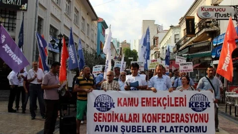 Aydın'da Metal İşçilerine Destek Eylemi