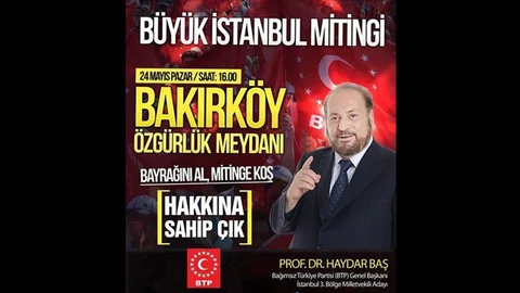 BTP'den Miting Daveti İstanbullulara