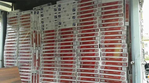 Uşak'ta Kaçak Sigaraya Baskın