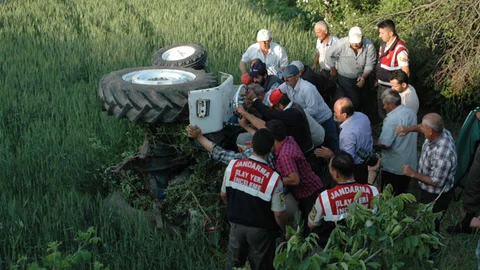 Bursa'da Traktör Kazası