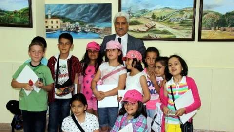 Zonguldaklı Ressam Kayseri'de Sergi Açtı