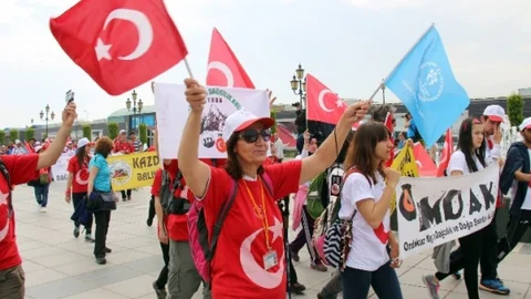 Samsun'da Anma Yürüyüşü Başladı