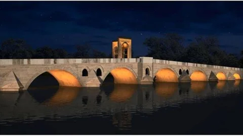 Tunca Köprüsü Aydınlatma Çalışmaları Tamamlanıyor