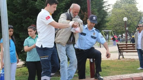 Samsun'da Parkta Fenalaşma Olayı