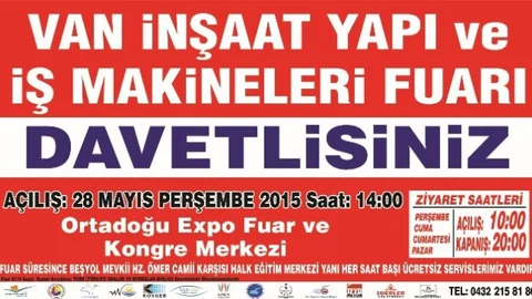 Van'da İnşaat Fuarı Geliyor