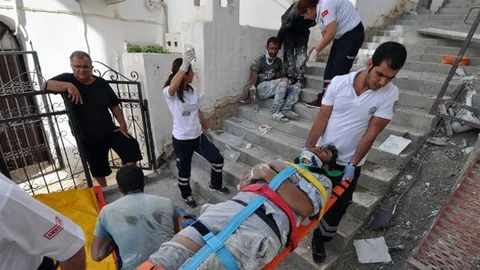 Muğla'da İnşaat İskelesi Çöktü