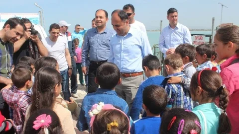 Beyşehir Gölü’nde Çocuklara Tekne Gezisi