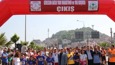 Giresun'da Yarı Maraton Coşkusu Yaşandı