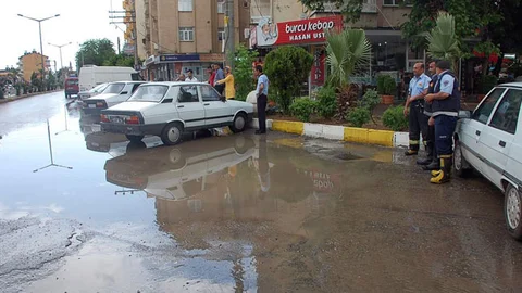 Adıyaman'da Şiddetli Yağmur Etkili Oldu