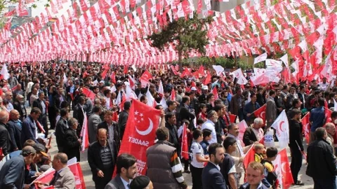 Erzurum'da Milli İttifak Mitingi
