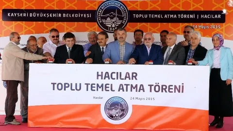 Hacılar'da Temel Atma Töreni Gerçekleşti
