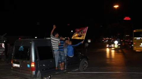 Gaziantep'te Galatasaray Galibiyeti Kutlandı
