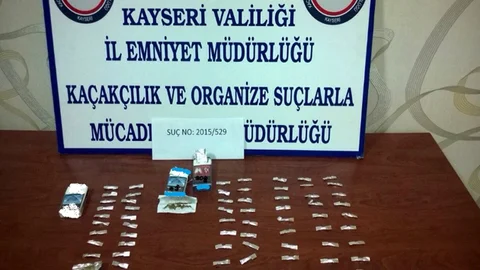 Kayseri'de Sigara Kutusunda Uyuşturucu Yakalandı