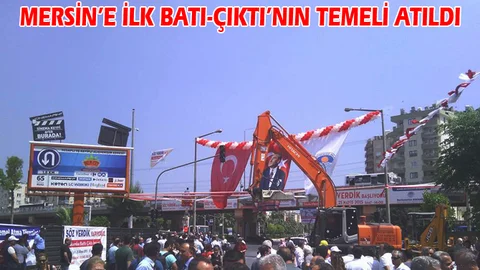 Mersin'in İlk Battı-Çıktı'sı için ilk kazma vuruldu