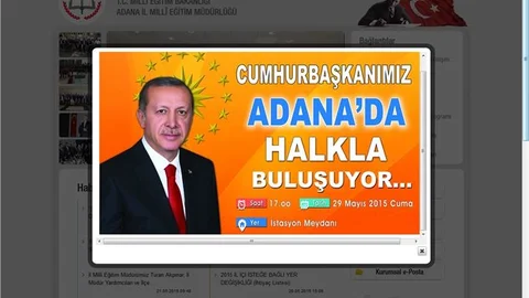 Adana'da Erdoğan Miting Duyurusu Büyütüldü