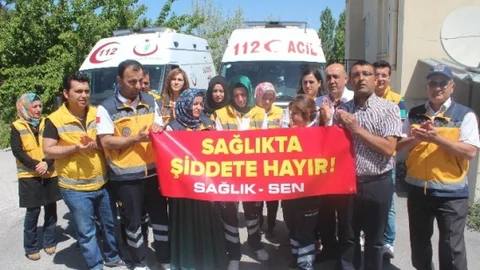 Beyşehir'de Sağlıkta Şiddete Hayır Etkinliği