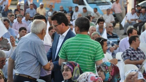 Atay Uslu, Kepez'de Esnaflarla Buluştu