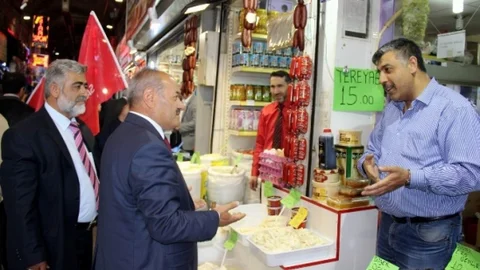 Kayseri'de Milli İttifak Adayları Esnafı Ziyaret Etti