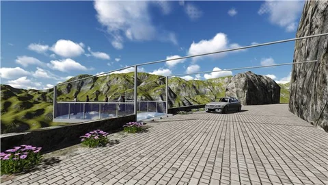 Artvin'de Cam Seyir Terası Temeli Atıldı