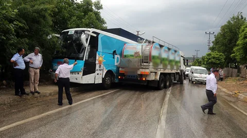 Edirne'de Seçim Otobüsü Kazası
