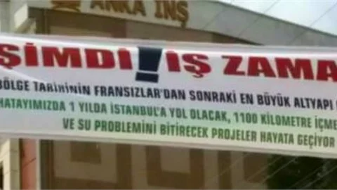 Hatay'da Afiş Kaldırıldı