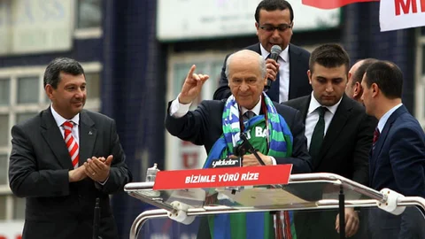 Rize'de MHP Mitingi Gerçekleştirildi