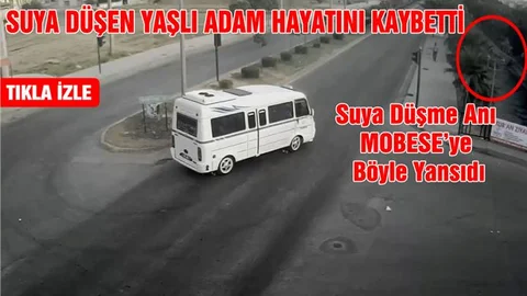 Tarsus'ta Kanala Düşerek Boğulan Adamın Düşme Anı Mobese’ye Yansıdı