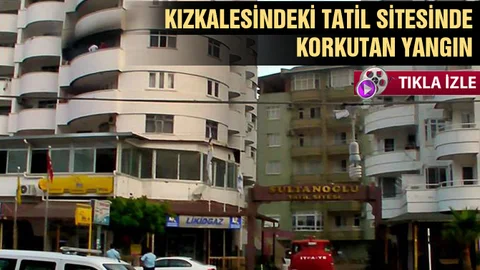 Kızkalesi'nde Yangın Paniği Yaşandı