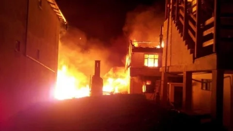 Trabzon'da Korkutan Yangın
