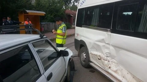 Daday'da Minibüs Kazası