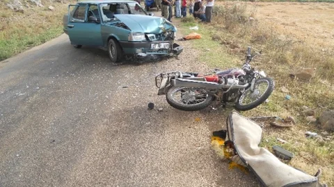 Kırıkhan'da Motosiklet Kazası