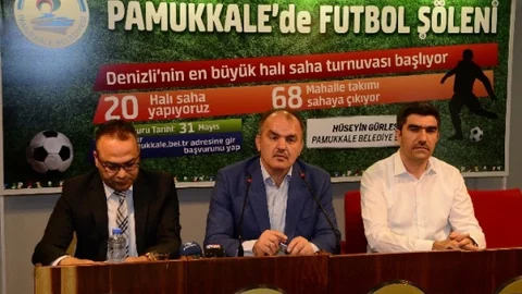 Pamukkale'de Futbol Turnuvası Başlıyor