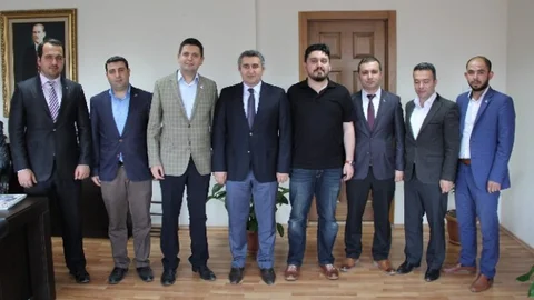 TÜGVA'dan Kaymakam Ünaldı'ya Ziyaret Gerçekleşti