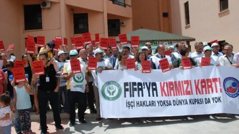 Tarım Orman İş Sendikası'ndan Protesto