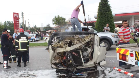 Aydın'da Trafik Kazası: 7 Kişi Sağ Kurtuldu