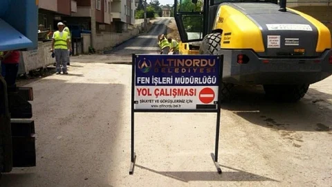 Altınordu'da Parke Taşı Yenileme Çalışmaları