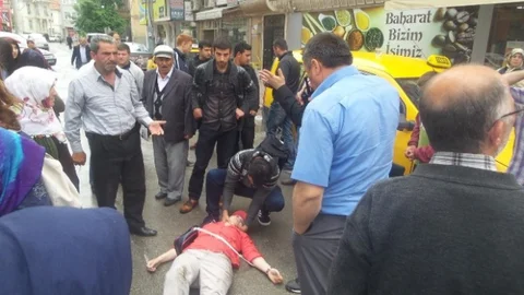 Samsun Bafra'da Motosiklet Kazası