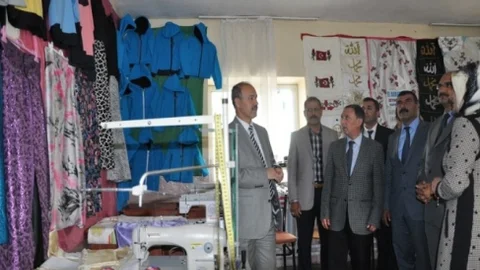 Korkut'ta Kursiyerlerin Sergisi Açıldı