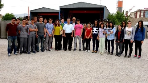 Malatya'da Öğrenciler Şantiye Gezisi Yaptı