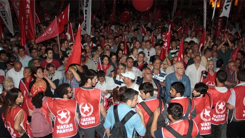 Adana'da Vatan Partisi Mitingi Yapıldı