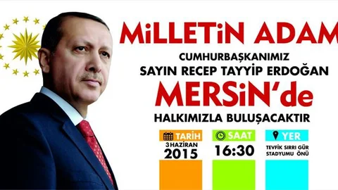 Cumhurbaşkanı Erdoğan Mersin'e Geliyor