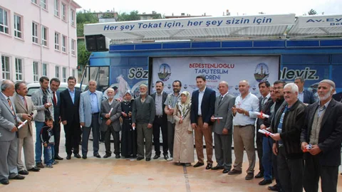 Tokat'ta 30 Yıl Sonra Tapular Verildi