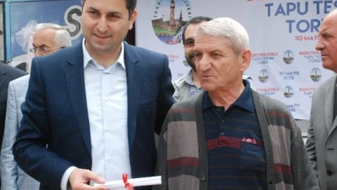 Tokat'ta Evlerin Tapuları Verildi