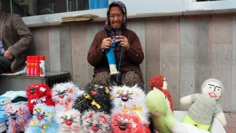 Tekirdağ'da Bez Bebek Satışı