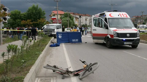 Bartın'da Bisiklet Kazası