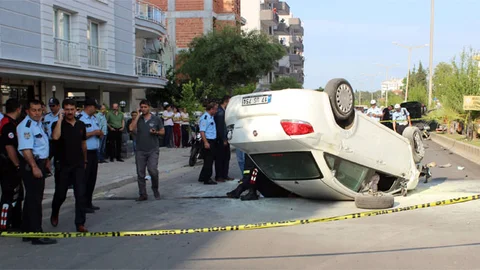 Aydın'da Kovalamaca Sonrası Kaza