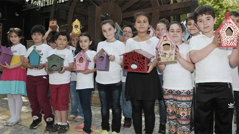 Beykoz'da Kuşlar İçin Yuvalar Yapıldı